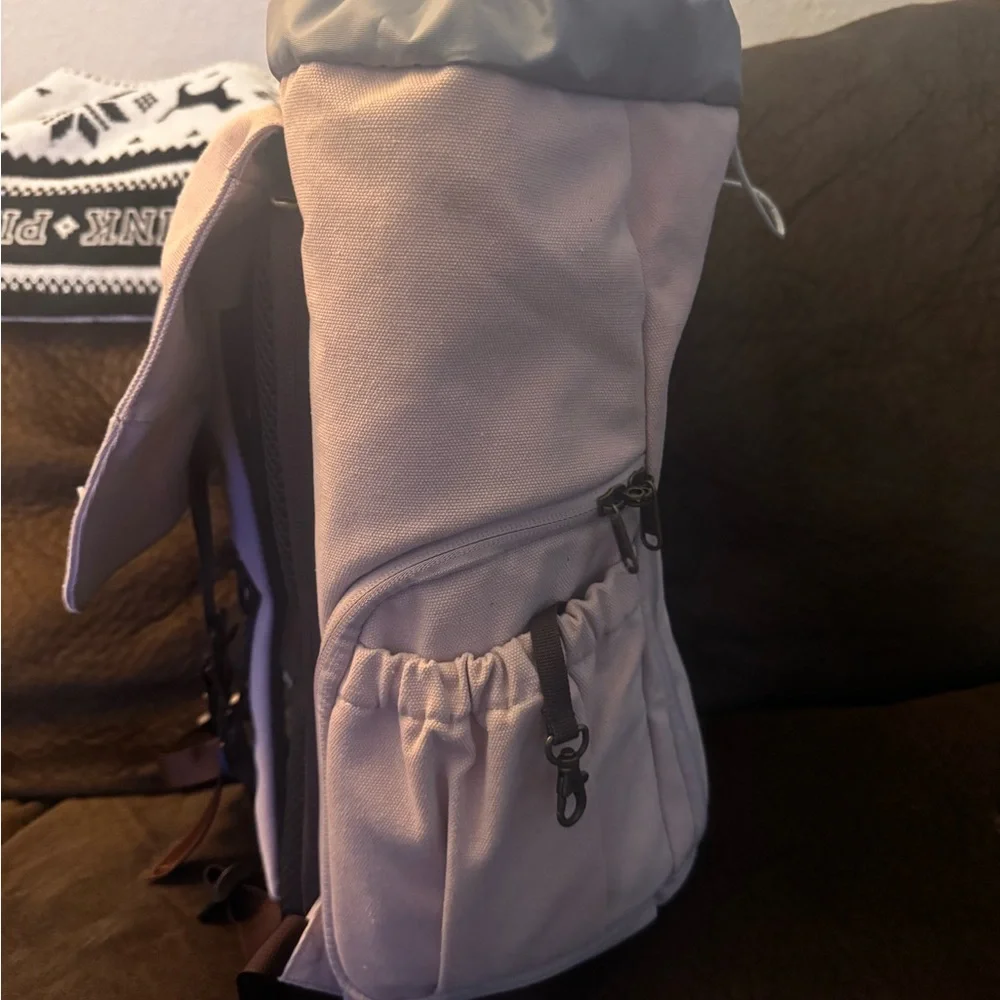 Padded camera canvas backpack - Picture 5 of 6